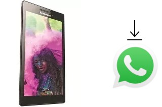 How to install WhatsApp in a Lenovo Tab 2 A7-10