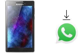 How to install WhatsApp in a Lenovo Tab 2 A7-30