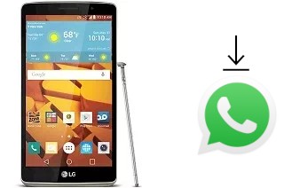 How to install WhatsApp in a LG G Stylo