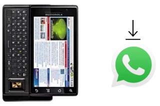 How to install WhatsApp in a Motorola MOTO XT702