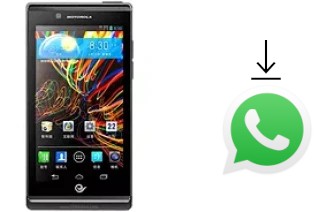 How to install WhatsApp in a Motorola RAZR V XT889