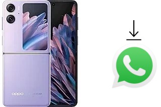 How to install WhatsApp in an Oppo Find N2 Flip