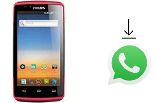 How to install WhatsApp in a Philips W7555