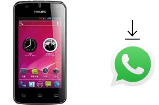 How to install WhatsApp in a Philips W536