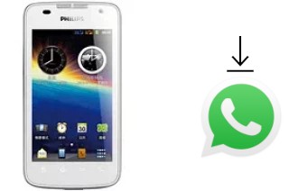 How to install WhatsApp in a Philips W6350