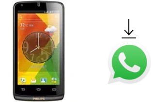 How to install WhatsApp in a Philips W7376