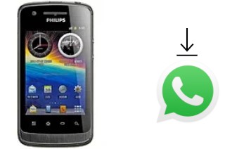 How to install WhatsApp in a Philips W820