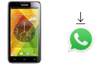 How to install WhatsApp in a Philips W8355