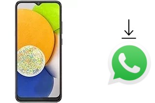 How to install WhatsApp in a Samsung Galaxy A03