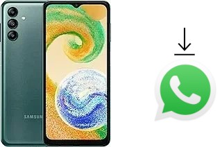 How to install WhatsApp in a Samsung Galaxy A04s