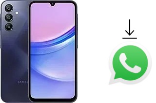 How to install WhatsApp in a Samsung Galaxy A15