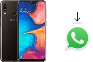 How to install WhatsApp in a Samsung Galaxy A20