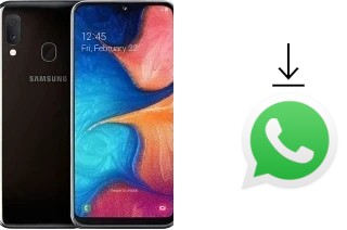 How to install WhatsApp in a Samsung Galaxy A20e