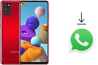 How to install WhatsApp in a Samsung Galaxy A21s