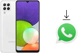 How to install WhatsApp in a Samsung Galaxy A22