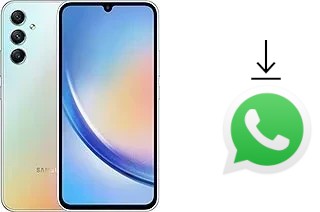 How to install WhatsApp in a Samsung Galaxy A34