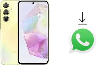 How to install WhatsApp in a Samsung Galaxy A35