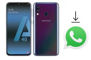 How to install WhatsApp in a Samsung Galaxy A40s