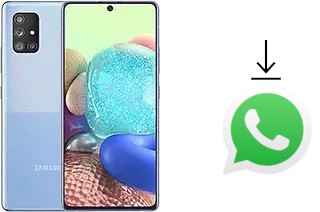 How to install WhatsApp in a Samsung Galaxy A71 5G UW