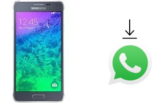 How to install WhatsApp in a Samsung Galaxy Alpha (S801)