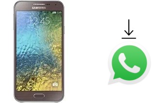 How to install WhatsApp in a Samsung Galaxy E5