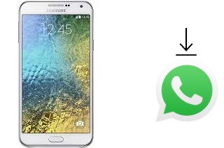 How to install WhatsApp in a Samsung Galaxy E7