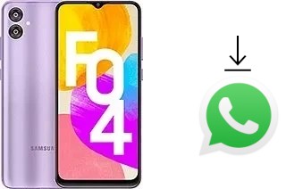 How to install WhatsApp in a Samsung Galaxy F04