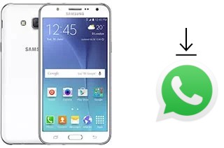 How to install WhatsApp in a Samsung Galaxy J7