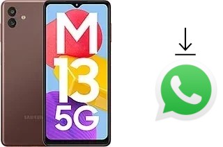 How to install WhatsApp in a Samsung Galaxy M13 5G