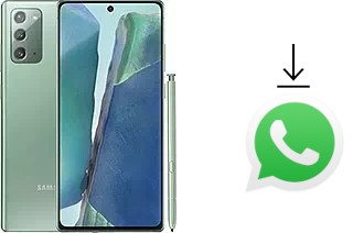 How to install WhatsApp in a Samsung Galaxy Note20