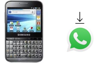 How to install WhatsApp in a Samsung Galaxy Pro B7510