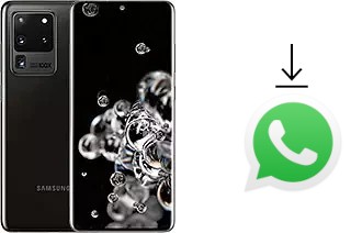 How to install WhatsApp in a Samsung Galaxy S20 Ultra