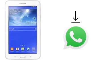 How to install WhatsApp in a Samsung Galaxy Tab 3 lite 3G