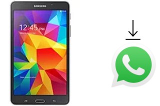 How to install WhatsApp in a Samsung Galaxy Tab 4 7.0 3G