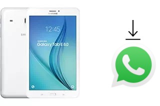 How to install WhatsApp in a Samsung Galaxy Tab E 8.0