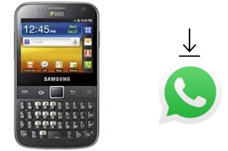 How to install WhatsApp in a Samsung Galaxy Y Pro Duos B5512