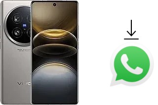 How to install WhatsApp in a vivo X100 Ultra