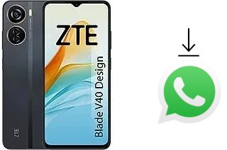 How to install WhatsApp in a ZTE Blade V40 Design