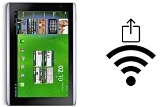 How to generate a QR code with the Wi-Fi password on a Acer Iconia Tab A501