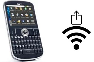 How to generate a QR code with the Wi-Fi password on a Acer beTouch E130