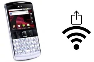 How to generate a QR code with the Wi-Fi password on a Acer beTouch E210