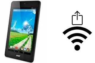 How to generate a QR code with the Wi-Fi password on a Acer Iconia One 7 B1-730