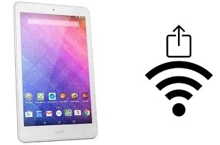 How to generate a QR code with the Wi-Fi password on a Acer Iconia One 8 B1-820