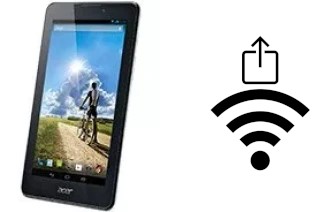 How to generate a QR code with the Wi-Fi password on a Acer Iconia Tab 7 A1-713