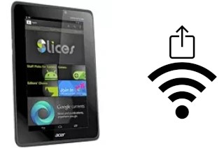 How to generate a QR code with the Wi-Fi password on a Acer Iconia Tab A110