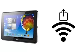 How to generate a QR code with the Wi-Fi password on a Acer Iconia Tab A511