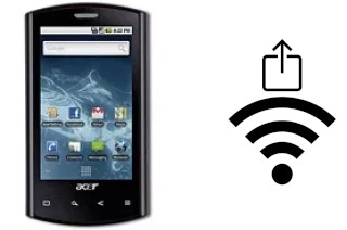 How to generate a QR code with the Wi-Fi password on a Acer Liquid E