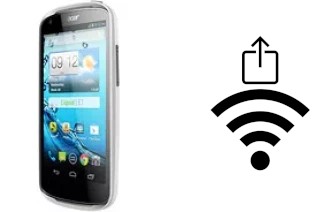 How to generate a QR code with the Wi-Fi password on a Acer Liquid E1