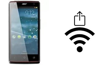 How to generate a Wi-Fi QR code on an Acer Liquid E3