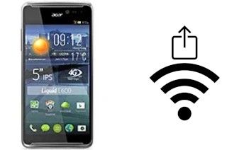 How to generate a QR code with the Wi-Fi password on a Acer Liquid E600